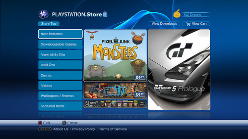 جولة مع الواجهة الجديدة لمتجر Playstation 3