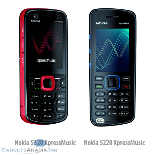 نوكيا تطلق Nokia 5320 XpressMusic و Nokia 5220 XpressMusic 3