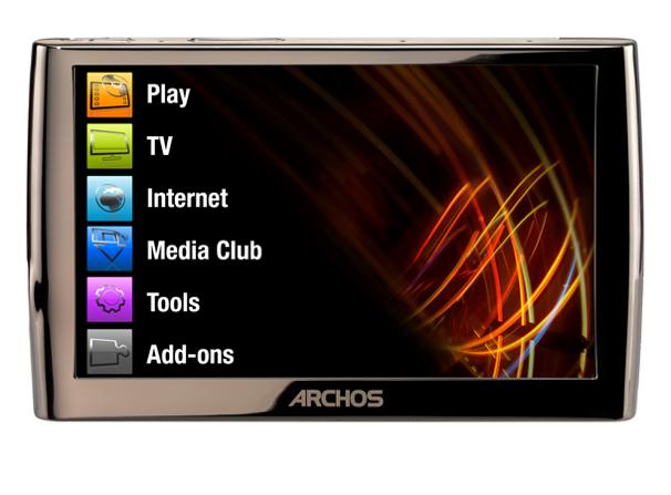 Archos 7, Archos 5 و Archos 5G, مشغلات وسائط متعددة و أجهزة انترنت محمولة 3