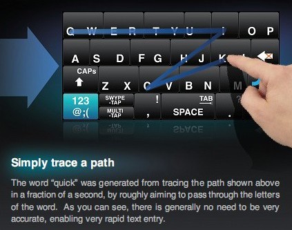 Swype, التطور القادم للوحات المفاتيح التخيلية 3