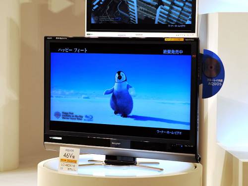 شارب تقدم أول تليفزيون LCD عالي التحديد بقارئ إسطوانات بلو راي مدمج 3