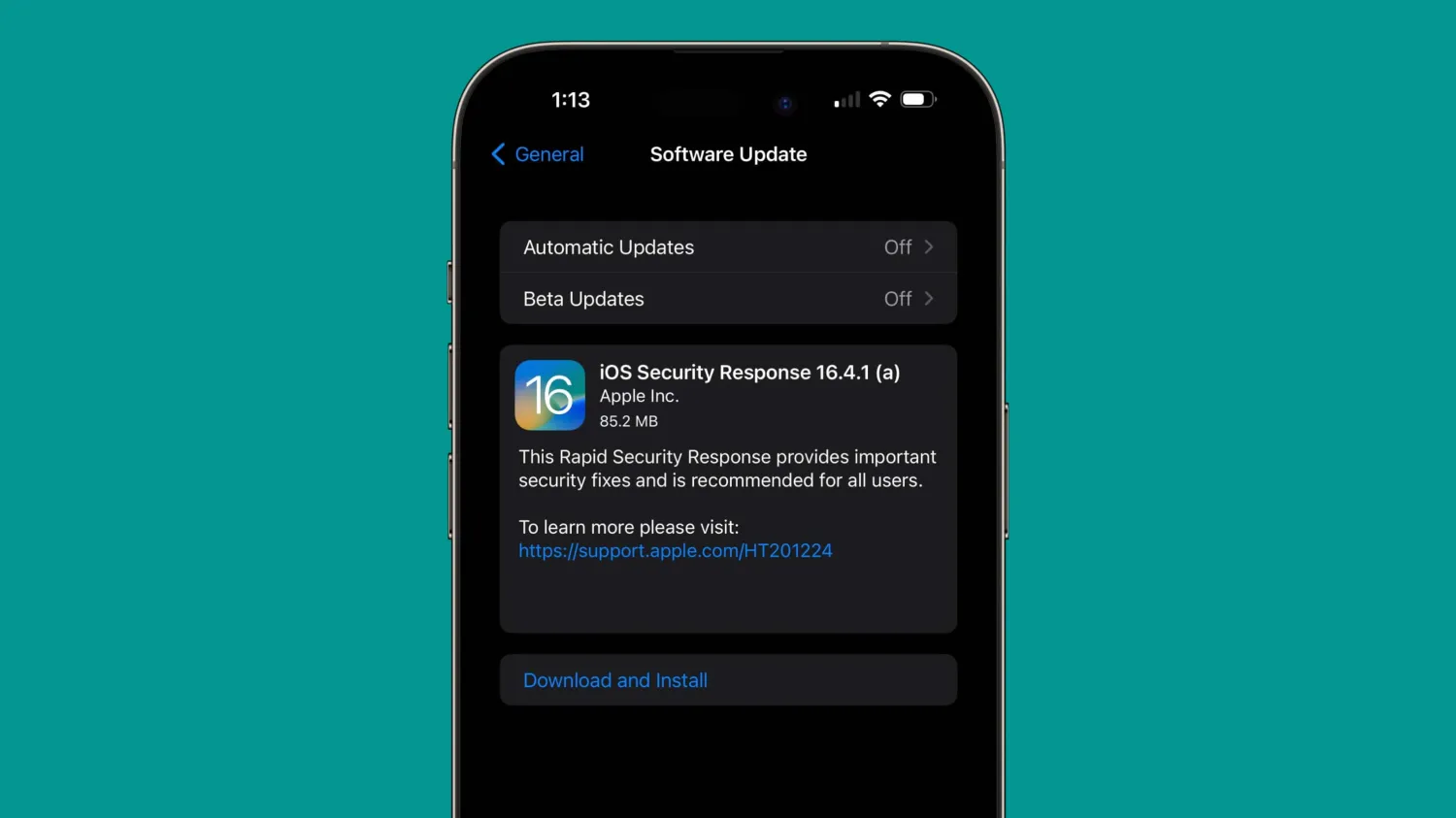 آبل تطلق iOS 16.4.1 أول تحديث (استجابة أمنية سريعة)