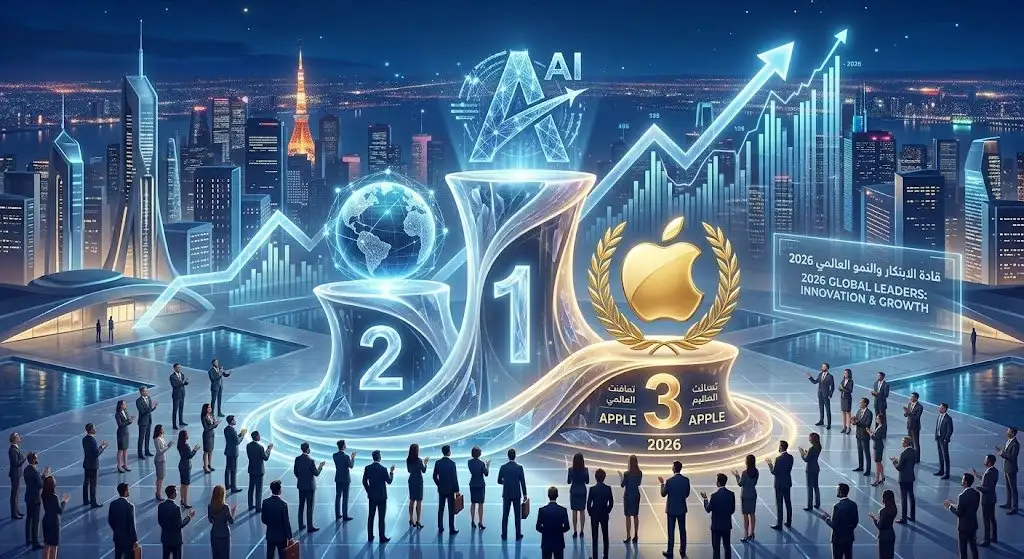 آبل ثالث أفضل شركة في العالم 2026 بعد غيابها عن القائمة 1 آبل ثالث أفضل شركة في العالم 2026 بعد غيابها عن القائمة