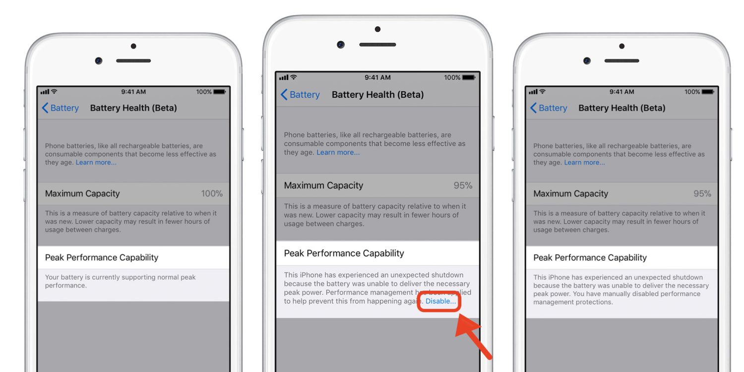 ابل تقوم بتفعيل التحكم في اداء البطارية من خلال iOS 11.3 13 ابل تقوم بتفعيل التحكم في اداء البطارية من خلال iOS 11.3