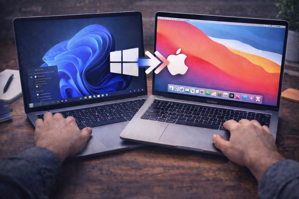 الانتقال من ويندوز إلى ماك