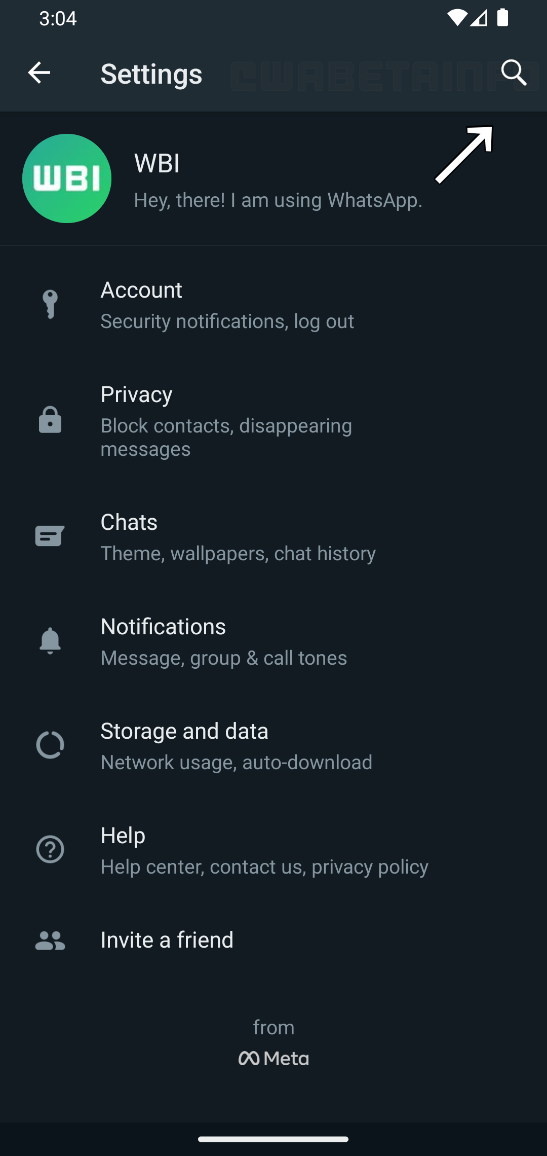 WhatsApp يضيف ميزة البحث داخل الاعدادات (للأندرويد) 12 WhatsApp يضيف ميزة البحث داخل الاعدادات (للأندرويد) 1