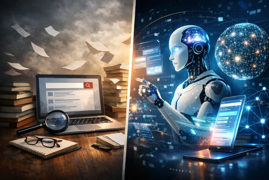 هل انتهي البحث التقليدي علي الانتزنت بسبب الذكاء الاصطناعي 1