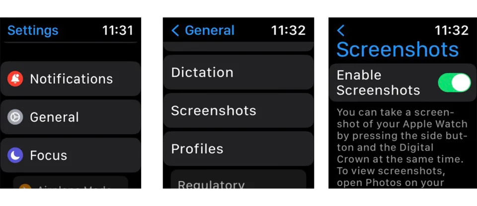 Apple Watch - طريقة التقاط سكرين شوت للشاشة 12 Apple Watch - طريقة التقاط سكرين شوت للشاشة 1