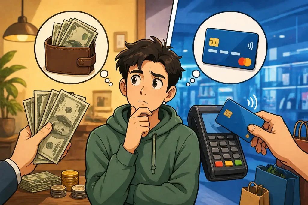 الكاش أم الفيزا : أيهم أفضل في تعاملاتك المالية