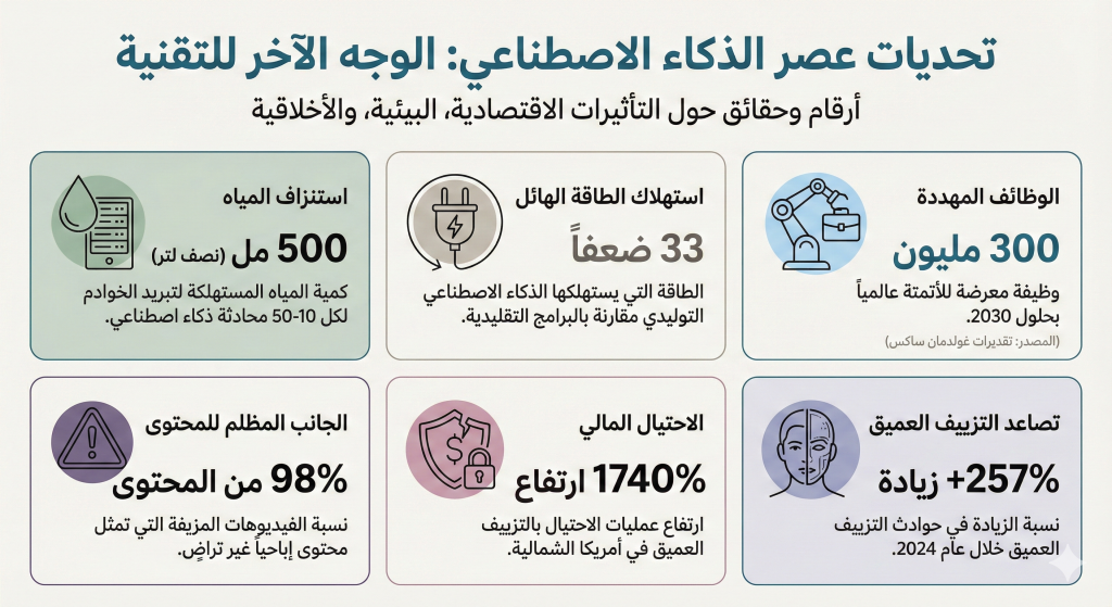 حقائق وأرقام تكشف الجانب المظلم للذكاء الاصطناعي 12 حقائق وأرقام تكشف الجانب المظلم للذكاء الاصطناعي 1