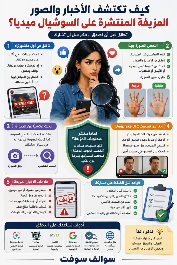 كيف تكتشف الأخبار والصور المزيفة المنتشرة على السوشيال ميديا 1