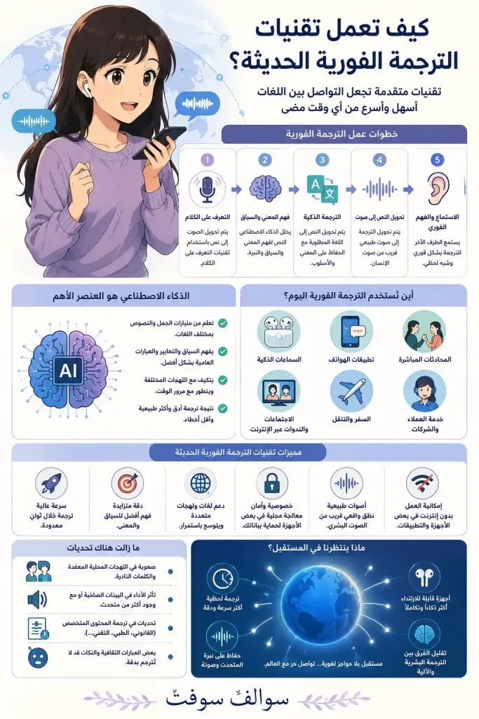 كيف تعمل تقنيات الترجمة الفورية الحديثة في 2026 1