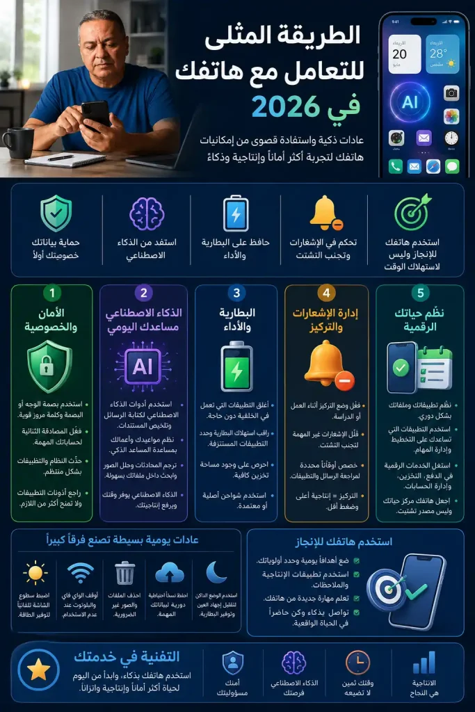 الطريقة المثلى للتعامل مع هاتفك في 2026 12 الطريقة المثلى للتعامل مع هاتفك في 2026 1