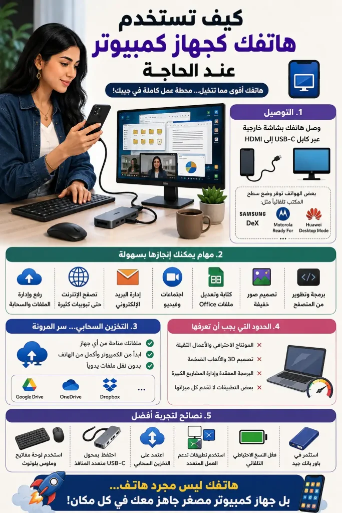 كيف تستخدم هاتفك كجهاز كمبيوتر عند الحاجة 12 كيف تستخدم هاتفك كجهاز كمبيوتر عند الحاجة 1