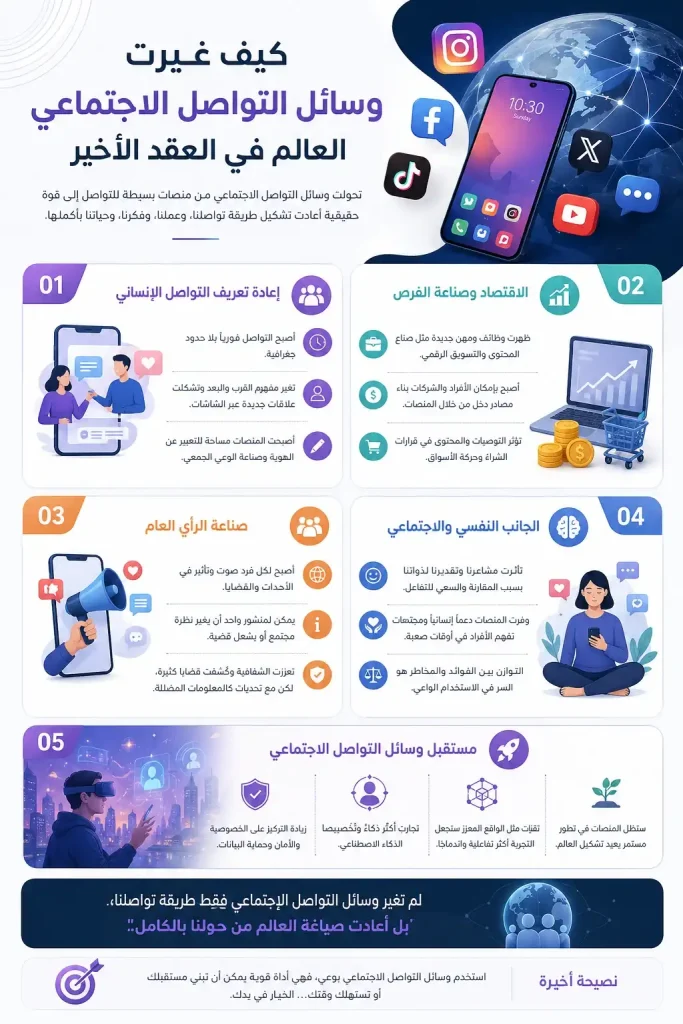 كيف غيرت وسائل التواصل الاجتماعي العالم في العقد الاخير 1