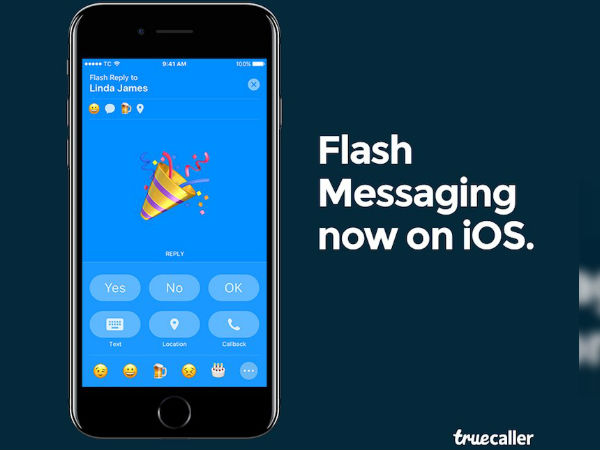 تطبيق ترو كولر يضيف ميزة Flash Messaging للايفون 3
