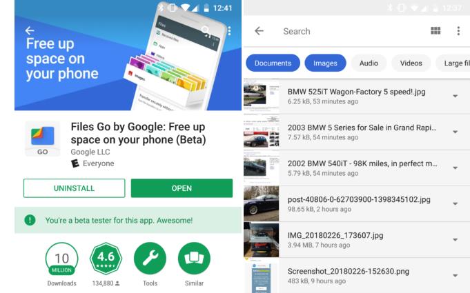 جوجل تطلق نسخة اختباريه من تطبيق Files Go 12 تطبيق ادارة الملفات من جوجل