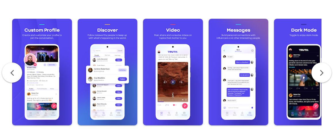 Truth Social تطبيق ترامب الاجتماعي متاح الان على متجر جوجل بلاي 12 Truth Social تطبيق ترامب الاجتماعي متاح الان على متجر جوجل بلاي 1