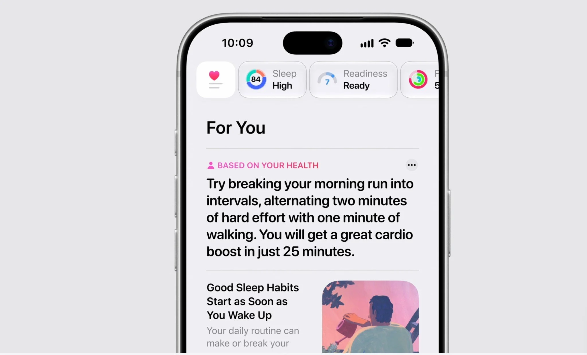 تطبيق Apple Health يحسب عمرك الصحي ويمنحك درجة استعداد يومية 1 تطبيق Apple Health يحسب عمرك الصحي ويمنحك درجة استعداد يومية