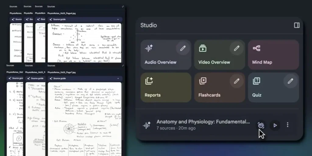 تطبيق NotebookLM يتيح استخدام الكاميرا كمصدر صور