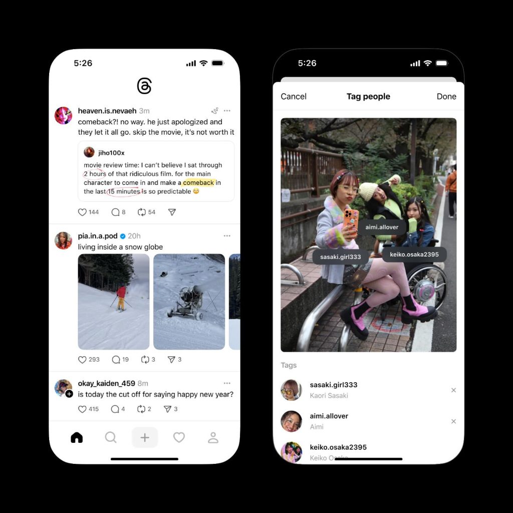 تطبيق Threads يضيف مزايا رئيسية جديدة 11 تطبيق Threads يضيف مزايا رئيسية جديدة