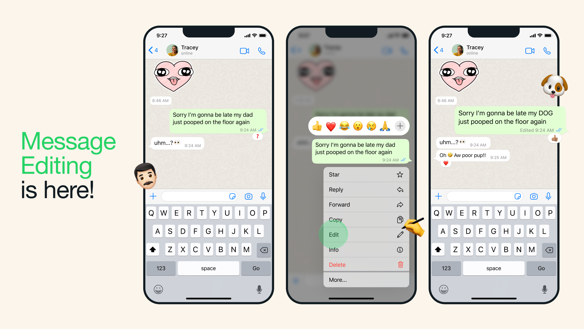 WhatsApp تجلب ميزة تعديل الرسائل للجميع 12 WhatsApp تجلب ميزة تعديل الرسائل للجميع 1