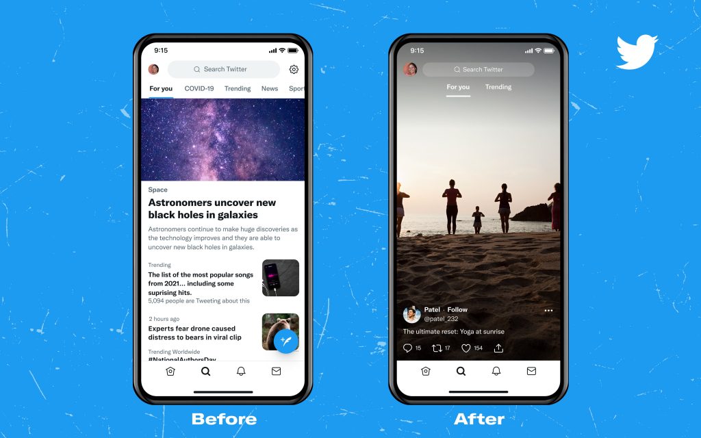 تويتر تختبر طريقة جديدة لعرض تبويب (اكتشف) على طريقة (TikTok) 11 تويتر تختبر طريقة جديدة لعرض تبويب (اكتشف) على طريقة (TikTok)