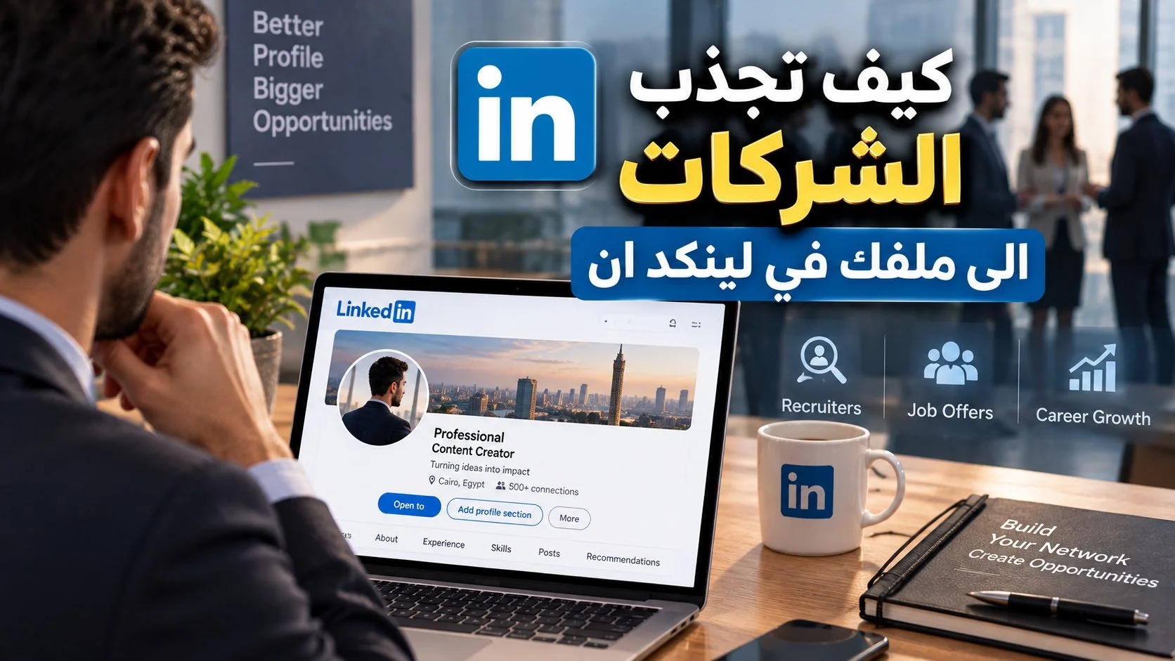 جذب الشركات على لينكد إن: كيف تجعل أصحاب العمل يجدونك؟ 1 جذب الشركات على لينكد إن: كيف تجعل أصحاب العمل يجدونك؟