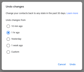 Google Contacts كيف تقوم باستعادة رقم هاتف قمت بحذفه (بحد أقصى 30 يوم) 2