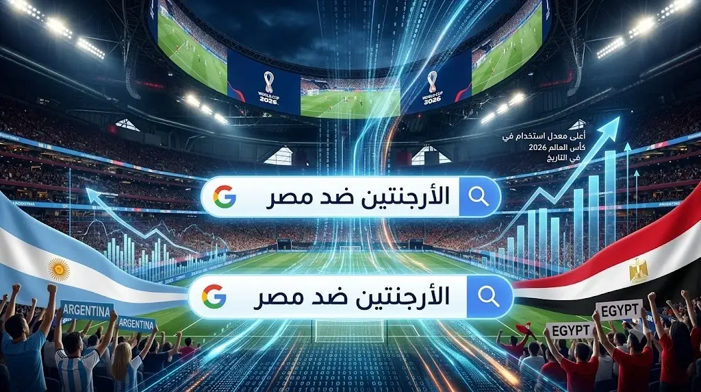 حدث تاريخي: مباراة مصر والأرجنتين تدفع محرك بحث جوجل لكسر أرقام قياسية 11 حدث تاريخي: مباراة مصر والأرجنتين تدفع محرك بحث جوجل لكسر أرقام قياسية