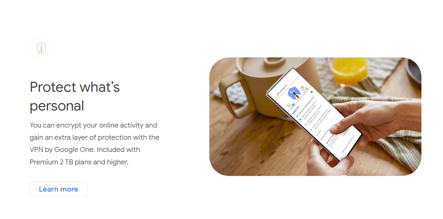 Google One تتيح الان ميزة الـ VPN لجميع الخطط ولكن في 22 دولة فقط 12 Google One تتيح الان ميزة الـ VPN لجميع الخطط ولكن في 22 دولة فقط 1