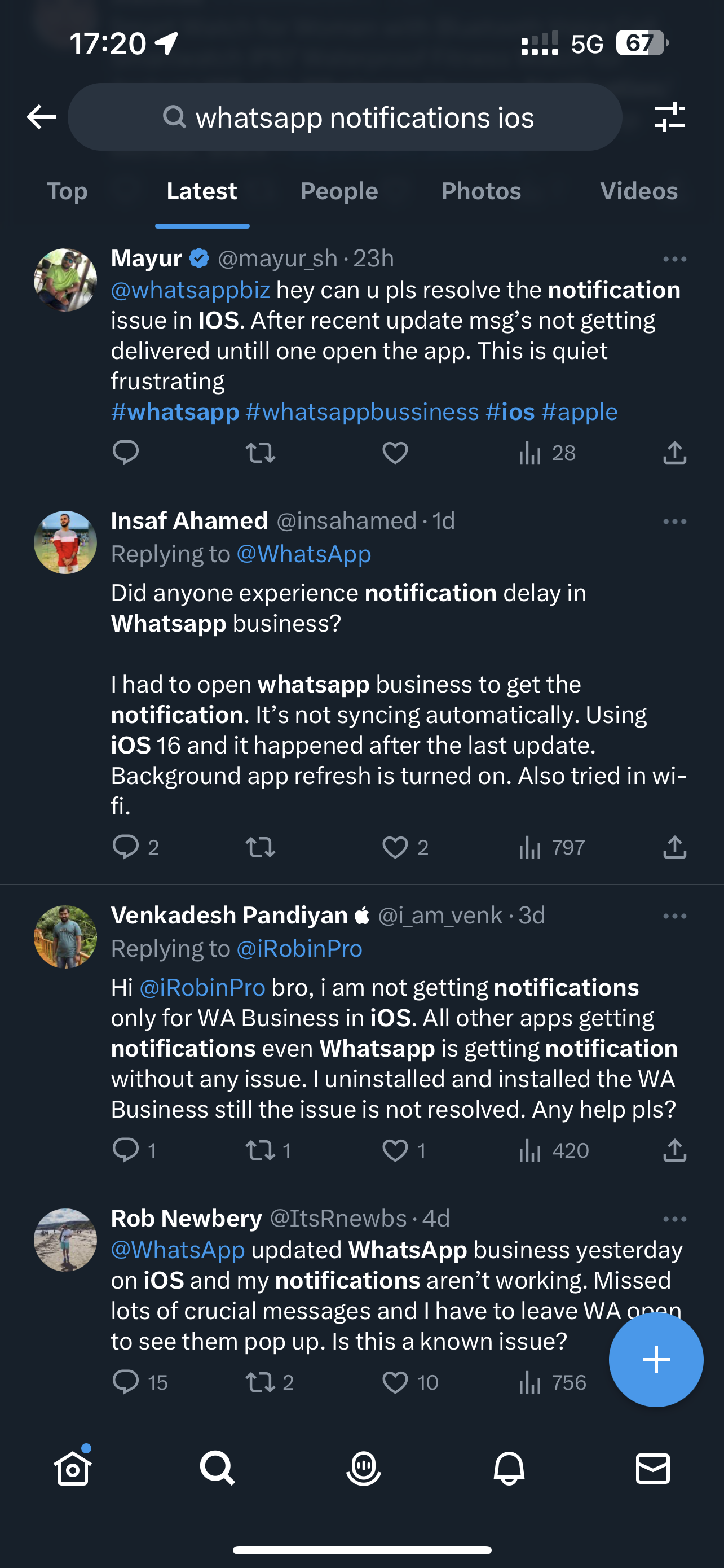 WhatsApp يحل مشكلة عدم وصول الاخطارات على الآيفون في الاصدار 23.5.79 12 WhatsApp يحل مشكلة عدم وصول الاخطارات على الآيفون في الاصدار 23.5.79 1