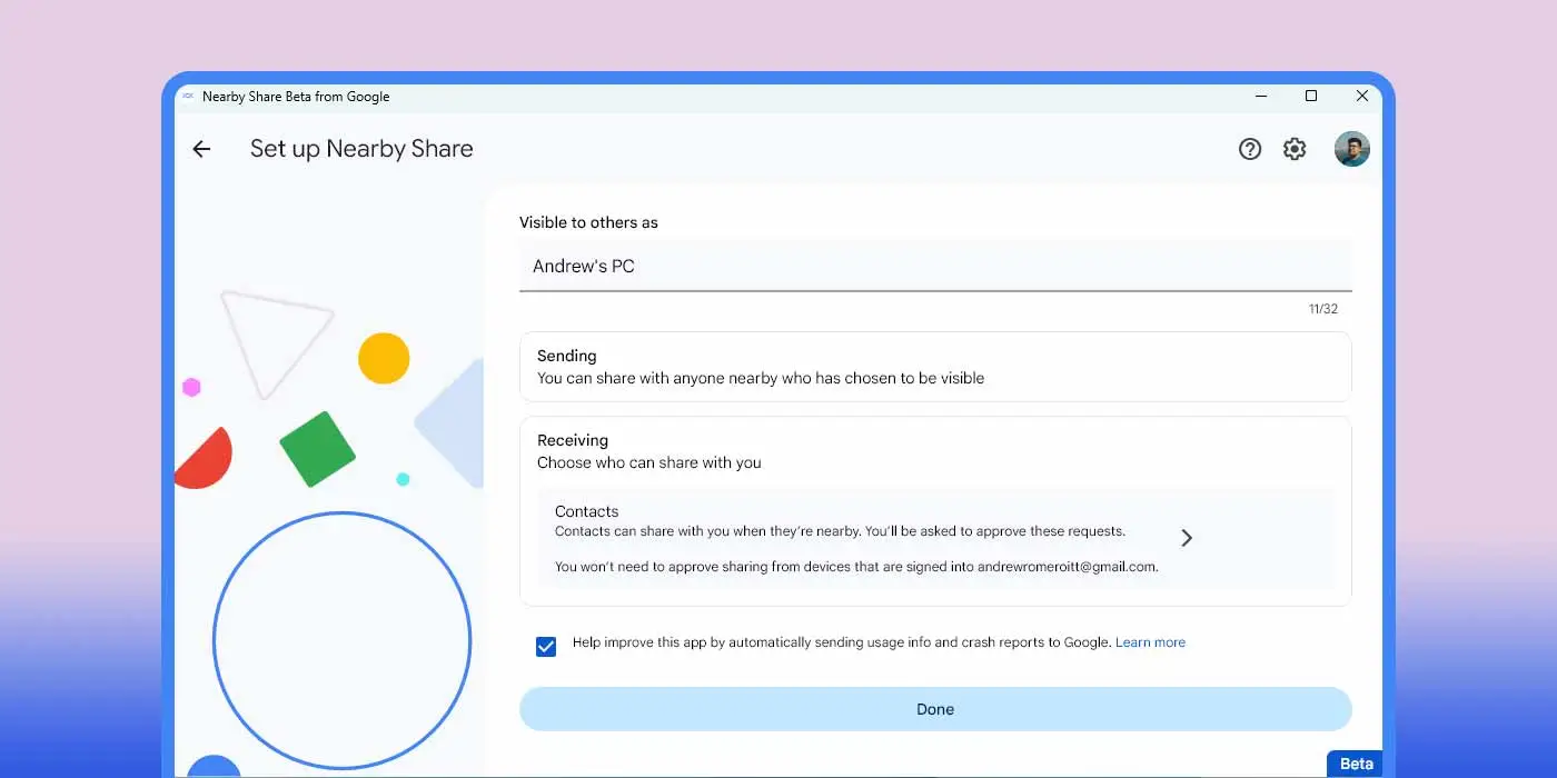 Nearby Share - كيف تربط هاتفك الاندرويد بجهازك PC الويندوز 12 Nearby Share - كيف تربط هاتفك الاندرويد بجهازك PC الويندوز 1