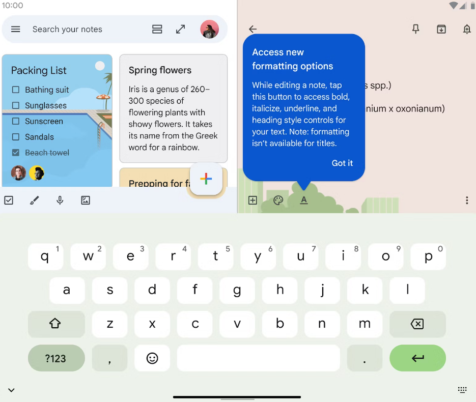 Google Keep - كيف تستخدم منسق الخطوط الجديد 12 Google Keep - كيف تستخدم منسق الخطوط الجديد 1