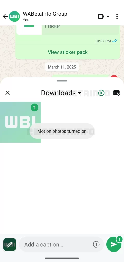 WhatsApp تختبر دعم الصور المتحركة 1