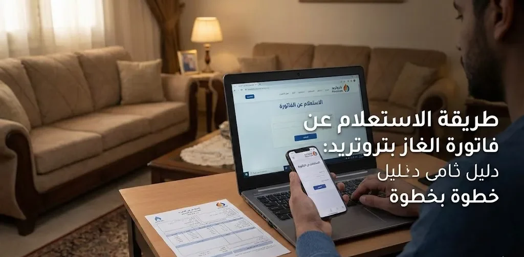 طريقة الاستعلام عن فاتورة الغاز بتروتريد الكترونياً
