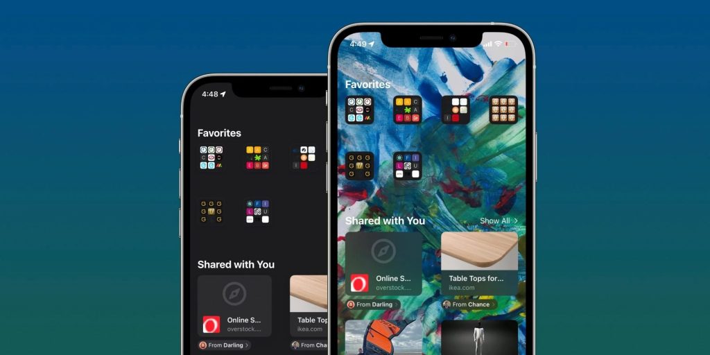 كيفية تخصص خلفية لمتصفح سافاري في iOS 15 15 كيفية تخصص خلفية لمتصفح سافاري في iOS 15