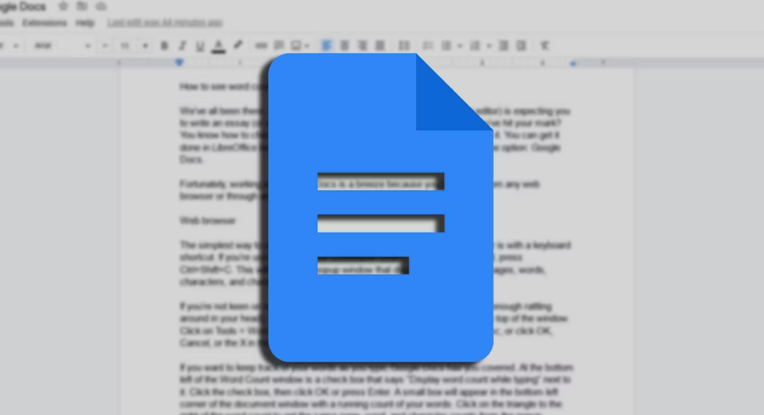 Google Doc - كيف ترى عدد الكلمات في أي ملف 11 كيف ترى عدد الكلمات في ملف Google Docs