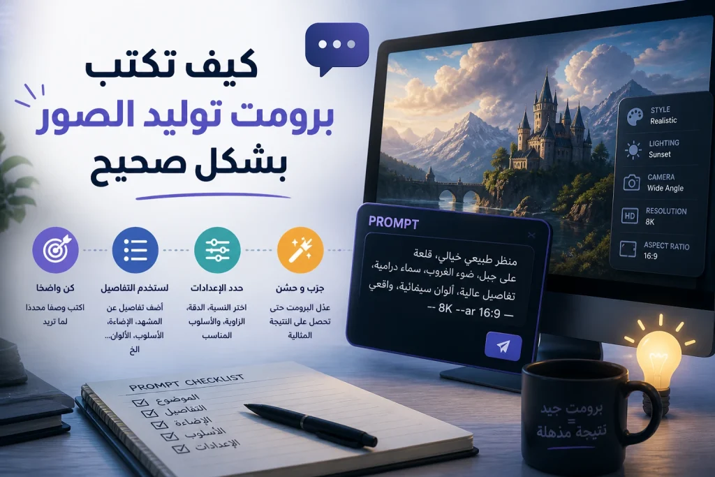 كيف تكتب برومت توليد الصور بشكل صحيح 1