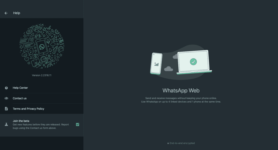 كيف تنضم الى WhatsApp Web beta 11 كيف تنضم الى WhatsApp Web beta
