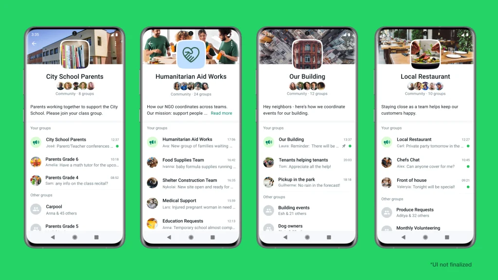 مجتمعات WhatsApp تبدأ في الظهور للإصدار التجريبي 15 مجتمعات WhatsApp تبدأ في الظهور للإصدار التجريبي