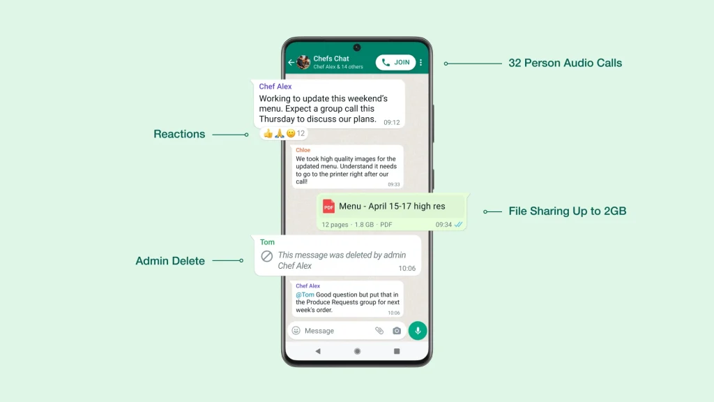 WhatsApp يطلق رسمياً ميزة (المجتمعات) 16 WhatsApp يطلق رسمياً ميزة (المجتمعات) 3