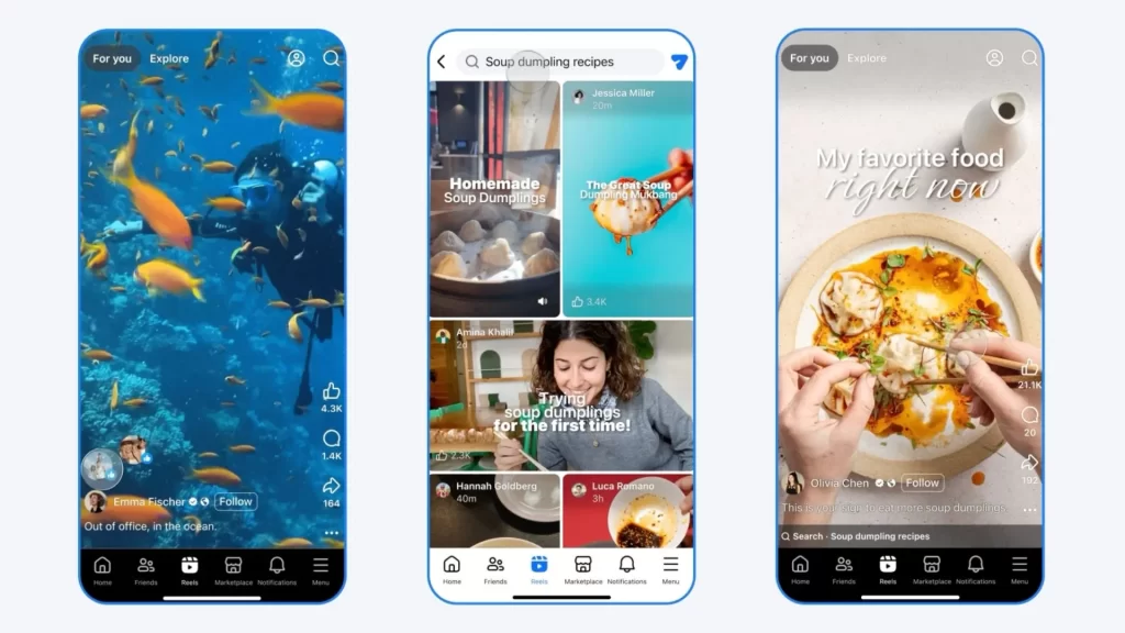 ميتا تُعزز Facebook Reels بمحرك توصيات جديد
