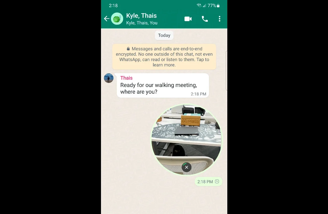 WhatsApp يطرح ميزة رسائل الفيديو الفورية 12 WhatsApp يطرح ميزة رسائل الفيديو الفورية 1