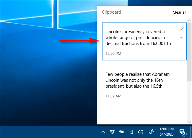 Clipboard history : كيف يمكنك تفعيلها في ويندوز 10 15 Clipboard history : كيف يمكنك تفعيلها في ويندوز 10 4