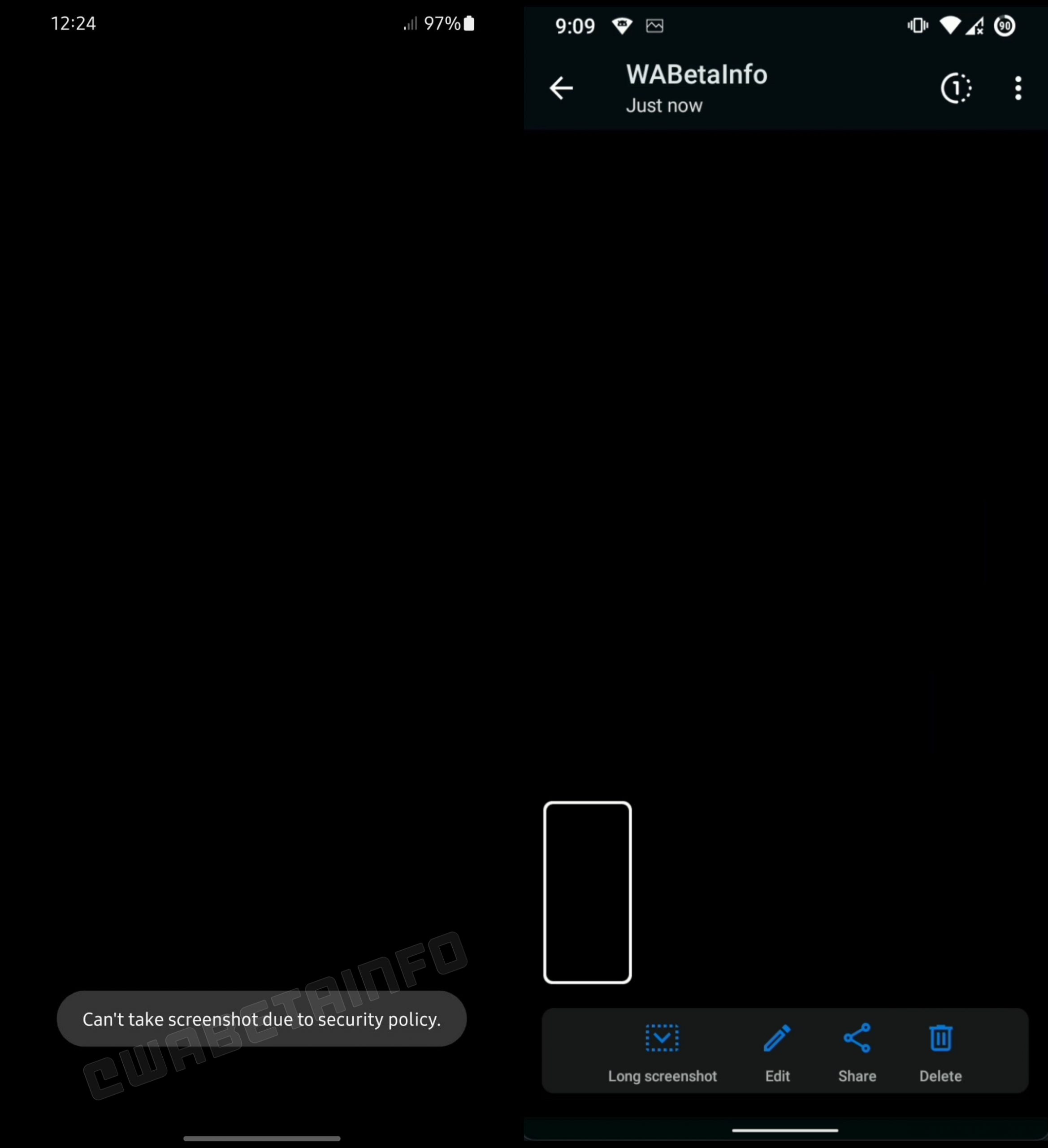 WhatsApp يمنع الان التقاط سكرين شوت لوسائط العرض لمرة واحدة 12 WhatsApp يمنع الان التقاط سكرين شوت لوسائط العرض لمرة واحدة 1