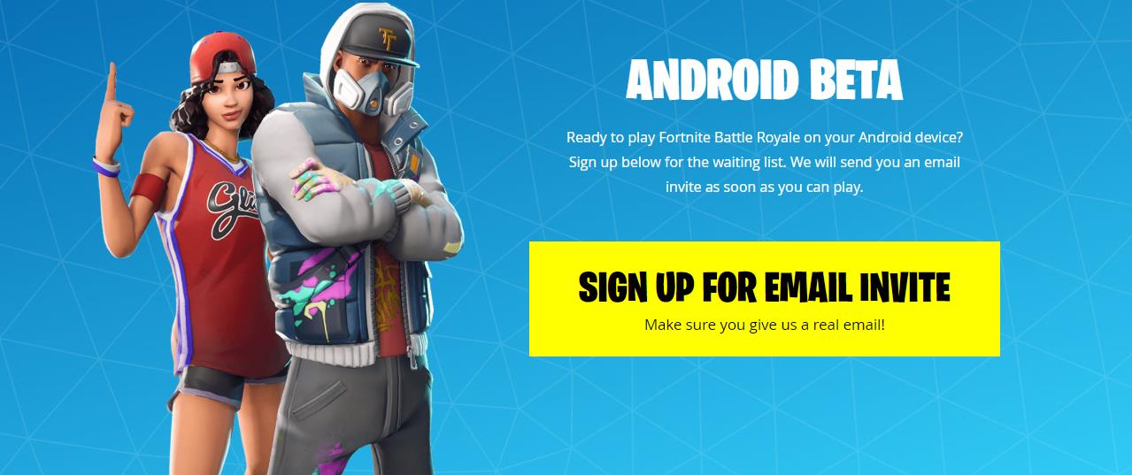 يمكنك الأن طلب دعوة لتحميل لعبة Fortnite على هاتفك الاندرويد 11 يمكنك الأن طلب دعوة لتحميل لعبة Fortnite على هاتفك الاندرويد