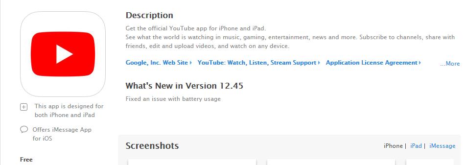 يوتيوب تنهي متلازمة (استنفاذ البطارية - IOS 11) 3