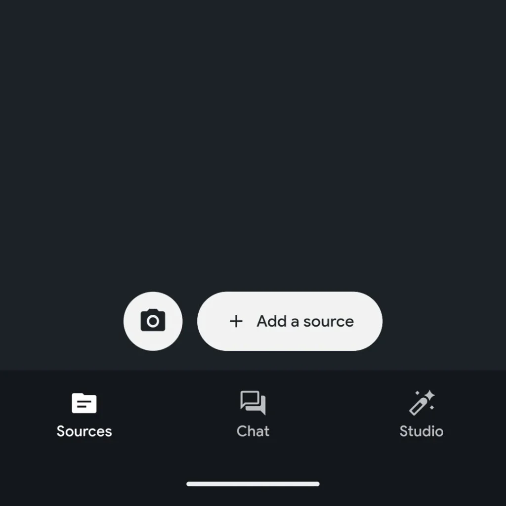 تطبيق NotebookLM يتيح استخدام الكاميرا كمصدر صور 1
