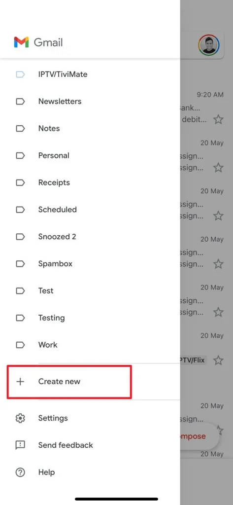 Gmail - كيف يمكنك انشاء مجلد جديد (من تطبيق الآيفون فقط) في 2022 2